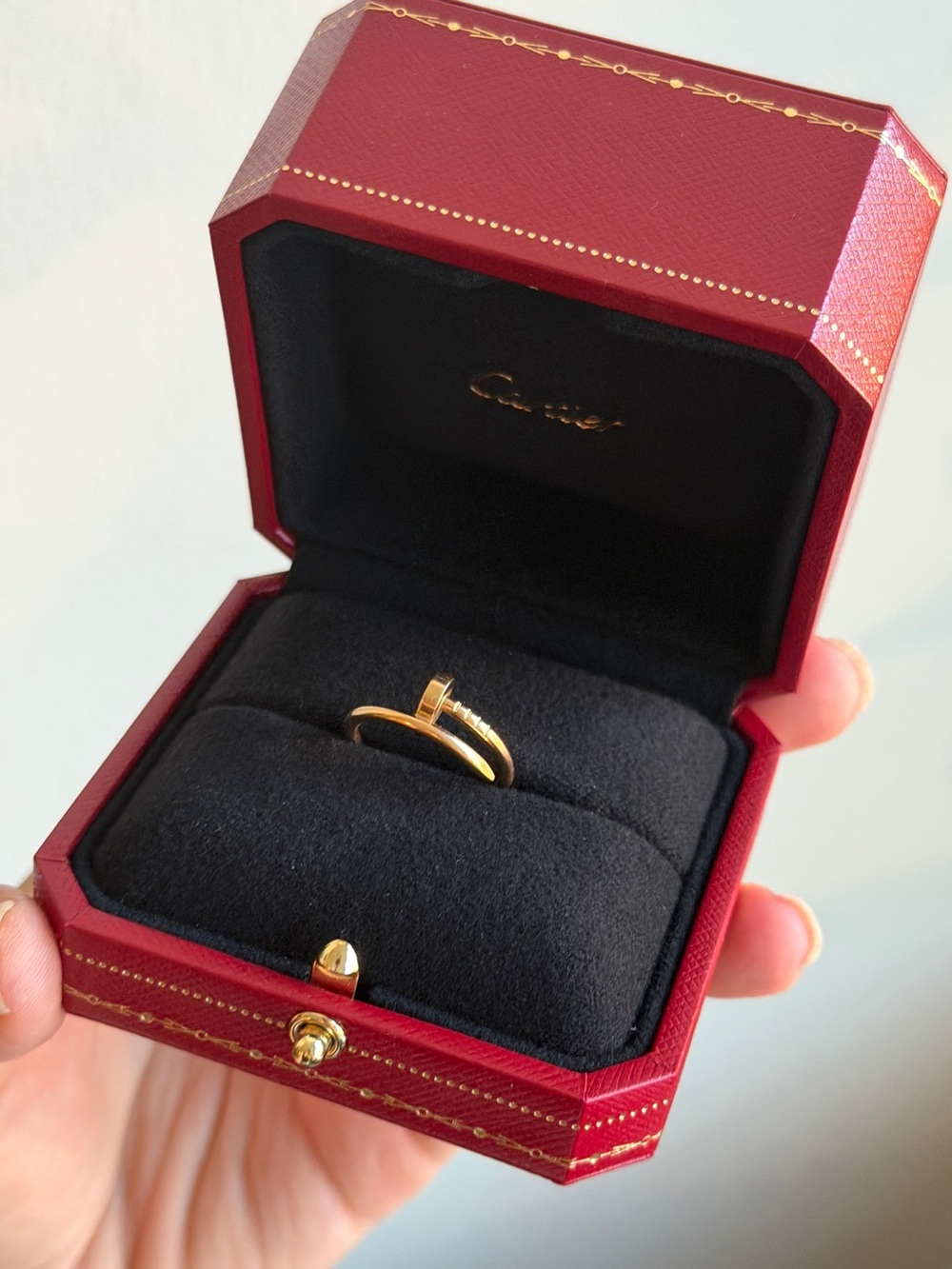 Cartier Juste un Clou Small Ring – 18K Yellow Gold – Size 52 – Full Set